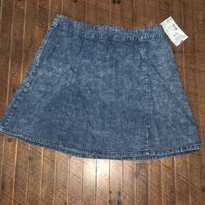 Bongo NWT mini denim Y2K acid wash skirt
